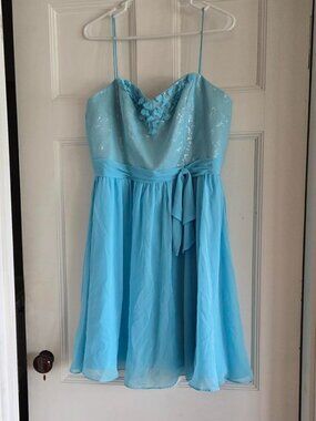 Disney fairytale wedding Alfred Angelo Straps Dress Size 14 Blue
